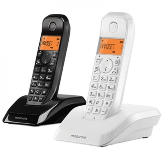 TELEFONO MOTOROLA S1202 DUO BLANCO Y Teléfonos fijos