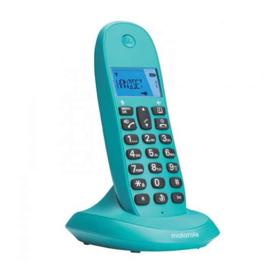 TELEFONO MOTOROLA C1001LB+ TURQUESA Teléfonos fijos