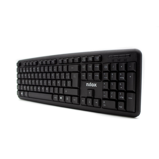 TECLADO NILOX USB NEGRO Teclados TECLADO NILOX USB NEGRO Teclados