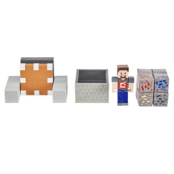 FIGURA MATTEL MINECRAFT VAGONETA EXPLOSIVA LANZA