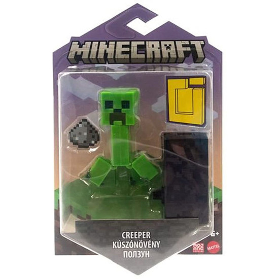 FIGURA MATTEL MINECRAFT CREEPER CON ACCESORIOS Figuras