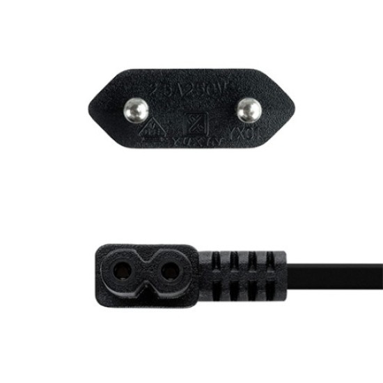 CABLE ALIMENTACION TIPO PHILIP NANOCABLE 1.8M Cables de alimentación CABLE ALIMENTACION TIPO PHILIP NANOCABLE 1.8M Cables de alimentación