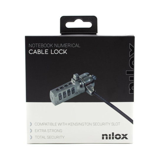 CABLE SEGURIDAD PORTATIL NILOX COMBINACION 4 Accesorios de portátiles CABLE SEGURIDAD PORTATIL NILOX COMBINACION 4 Accesorios de portátiles