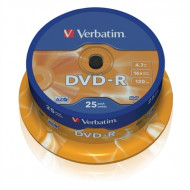 VERBATIM DVD - R 4.7GB 16X TARRINA 25UDS