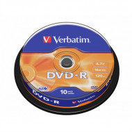 VERBATIM DVD - R 4.7GB 16X TARRINA 10UDS