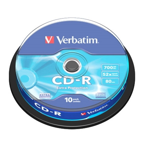 VERBATIM CD - R 700MB 52X TARRINA 10UDS Cd - dvd - disquetes vírgenes