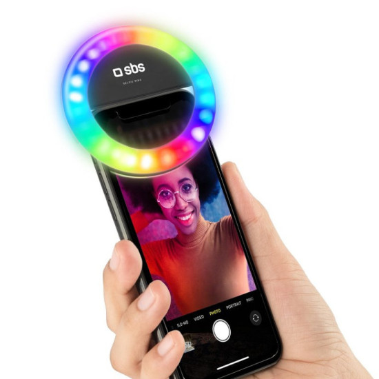 LUZ LED SELFIE SBS ARO MULTICOLOR Accesorios para móviles