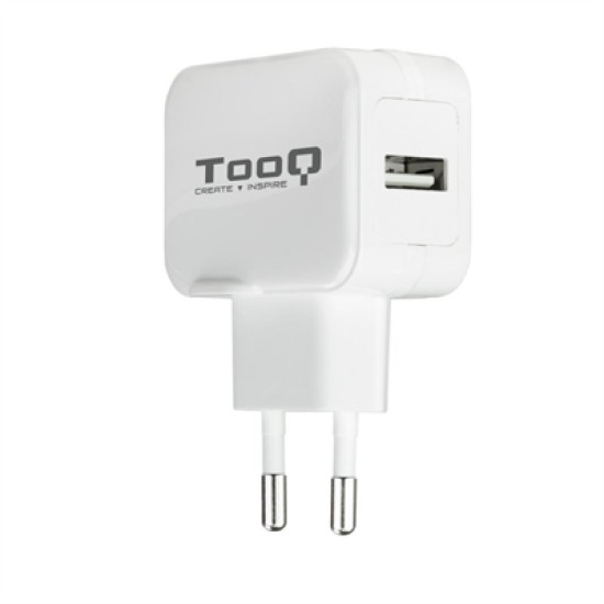 CARGADOR PARED TOOQ USB 12W BLANCO Baterías y cargadores portátiles