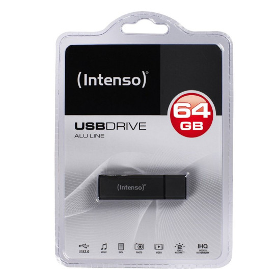 MEMORIA USB 2.0 INTESO ALU 64GB Memorias usb MEMORIA USB 2.0 INTESO ALU 64GB Memorias usb