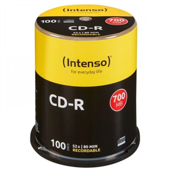 TARRINA CD - R VIRGENES INTENSO 700MB 80 Cd - dvd - disquetes vírgenes