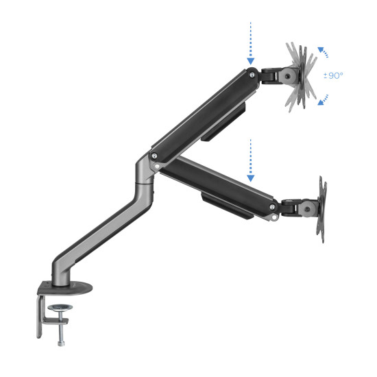 SOPORTE MESA TV TOOQ 17 - 32 PULGADAS GRIS Soportes monitores  tv