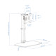 SOPORTE MESA TV TOOQ 17 - 27 PULGADAS BLANCO Soportes monitores  tv