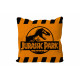 COJIN CUADRADO CAUTION LOGO NARANJA JURASSIC Peluches y cojines
