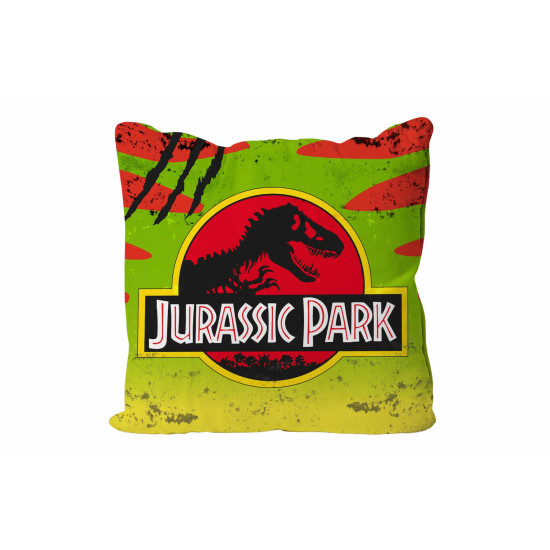 COJIN CUADRADO LOGO COCHE JURASSIC PARK Peluches y cojines