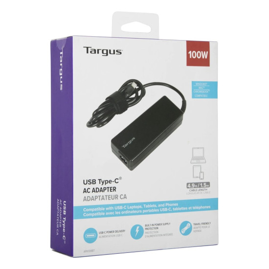 CARGADOR CORRIENTE UNIVERSAL TARGUS 100W USB Baterías y cargadores portátiles CARGADOR CORRIENTE UNIVERSAL TARGUS 100W USB Baterías y cargadores portátiles