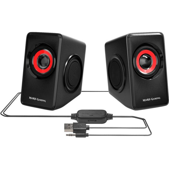 ALTAVOCES MARS GAMING MS1 2.0 NEGRO Altavoces ALTAVOCES MARS GAMING MS1 2.0 NEGRO Altavoces