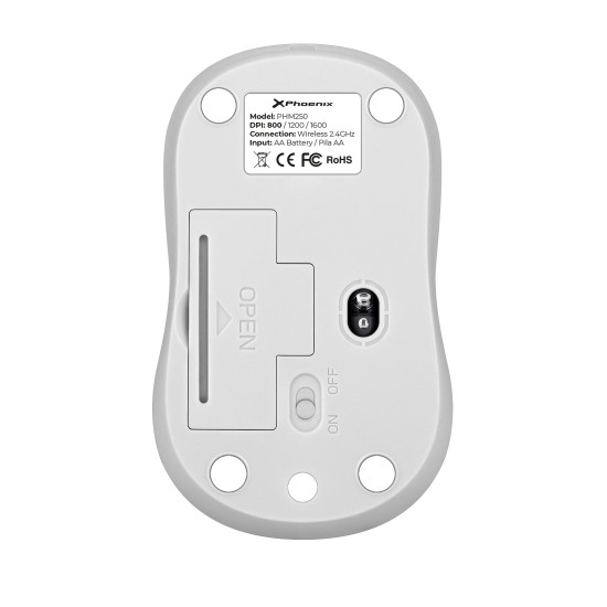 PHOENIX M250 RATÓN INALÁMBRICO 2.4 GHZ Ratones PHOENIX M250 RATÓN INALÁMBRICO 2.4 GHZ Ratones