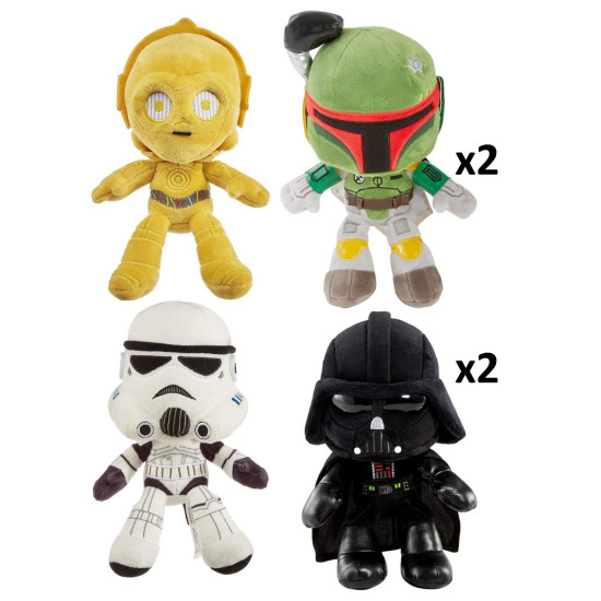 SURTIDO PELUCHES MATTEL STAR WARS 20 Peluches y cojines