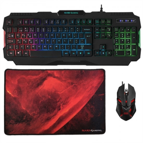 KIT TECLADO + RATON MARS GAMING Teclado + ratón KIT TECLADO + RATON MARS GAMING Teclado + ratón