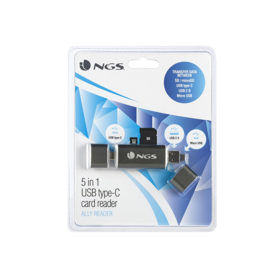LECTOR TARJETAS NGS ALLY READER USB Lector de memorias LECTOR TARJETAS NGS ALLY READER USB Lector de memorias
