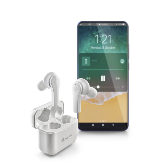 AURICULARES INALAMBRICOS NGS ARTICA BLOOM WHITE Auriculares
