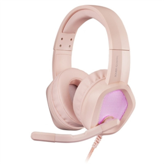 AURICULARES MARS GAMING MH320 ROSA JACK Micrófonos