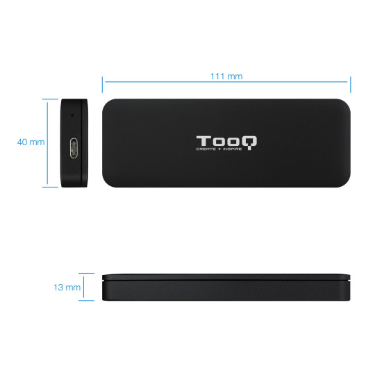 CAJA EXTERNA TOOQ TQE - 2280B SSD M.2 Cajas externas CAJA EXTERNA TOOQ TQE - 2280B SSD M.2 Cajas externas