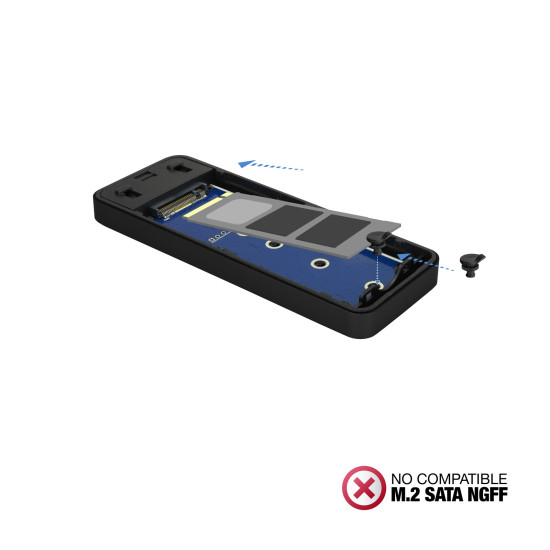 CAJA EXTERNA TOOQ TQE - 2280B SSD M.2 Cajas externas CAJA EXTERNA TOOQ TQE - 2280B SSD M.2 Cajas externas