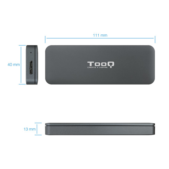 CAJA EXTERNA TOOQ TQE - 2281G SSD M.2 Cajas externas CAJA EXTERNA TOOQ TQE - 2281G SSD M.2 Cajas externas
