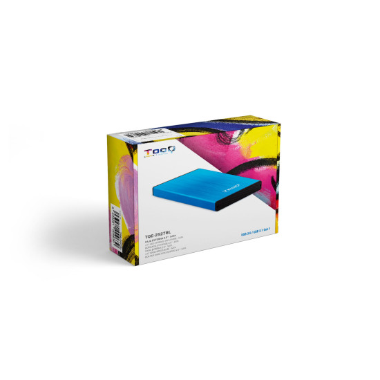 CAJA EXTERNA TOOQ TQE - 2527BL HDD 2.5 PULGADAS Cajas externas CAJA EXTERNA TOOQ TQE - 2527BL HDD 2.5 PULGADAS Cajas externas