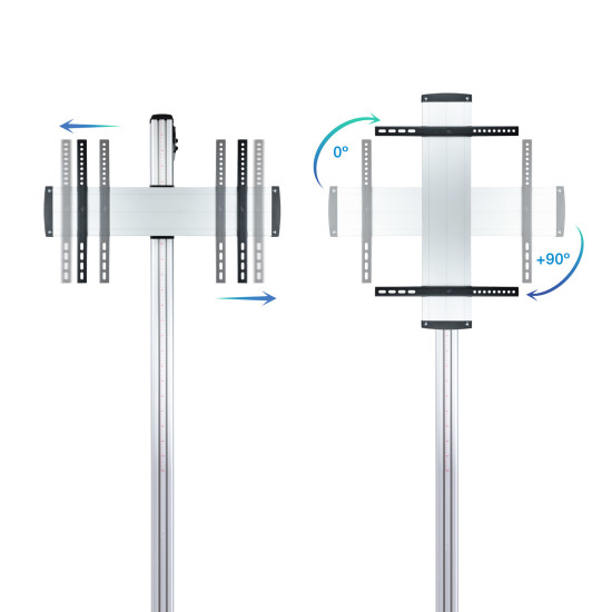SOPORTE SUELO TV TOOQ FS2270M - B 37 PULGADAS - 70 PULGADAS Soportes monitores  tv