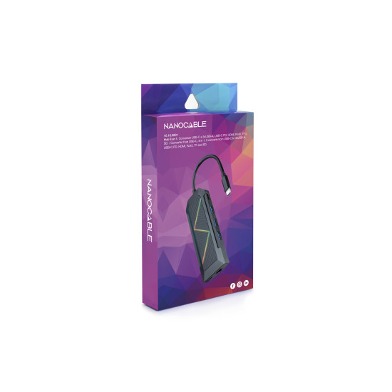 HUB NANOCABLE 8 EN 1 USB Cables audio vídeo HUB NANOCABLE 8 EN 1 USB Cables audio vídeo