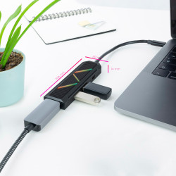 HUB NANOCABLE 4 EN 1 USB