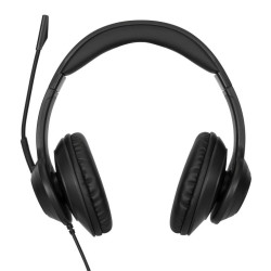 AURICULARES STEREO TARGUS ALAMBRICO NEGRO USB