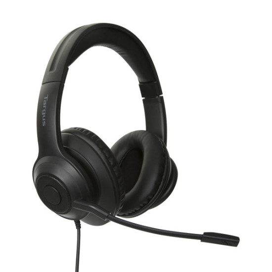 AURICULARES STEREO TARGUS ALAMBRICO NEGRO USB Auriculares AURICULARES STEREO TARGUS ALAMBRICO NEGRO USB Auriculares