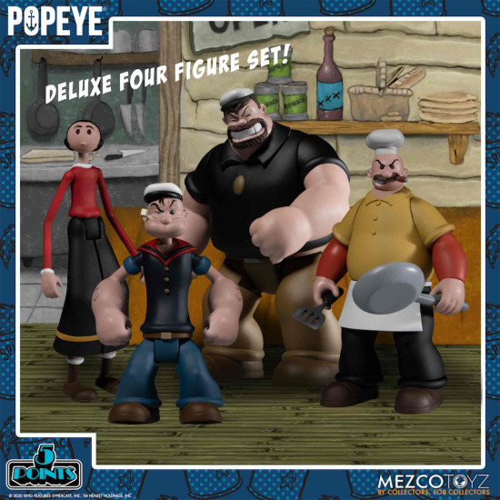 SET 4 FIGURAS MEZCOTOYS POPEYE BOX Figuras