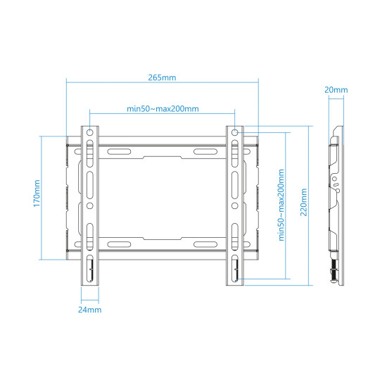SOPORTE PARED TV TELEVISION MONITOR TOOQ Soportes monitores  tv
