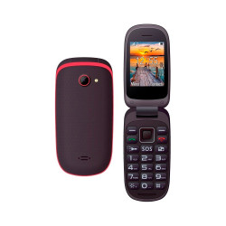 TELEFONO MOVIL MAXCOM MM818 BLACK RED