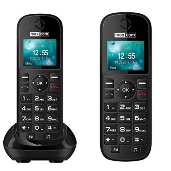 TELEFONO MOVIL MAXCOM DEC MM35D BLACK Teléfonos fijos