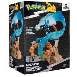FIGURA JAZWARES POKEMON ESTATUA LUCARIO
