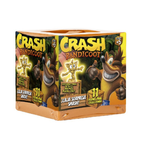 FIGURAS BIZAK CRASH BANDICOOT CAJA SORPRESA Figuras