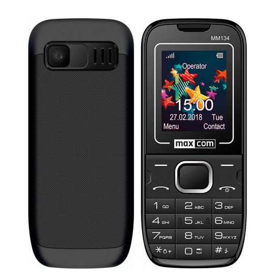 TELEFONO MOVIL MAXCOM MM134 BLACK 1.77PULGADAS Teléfonos móviles
