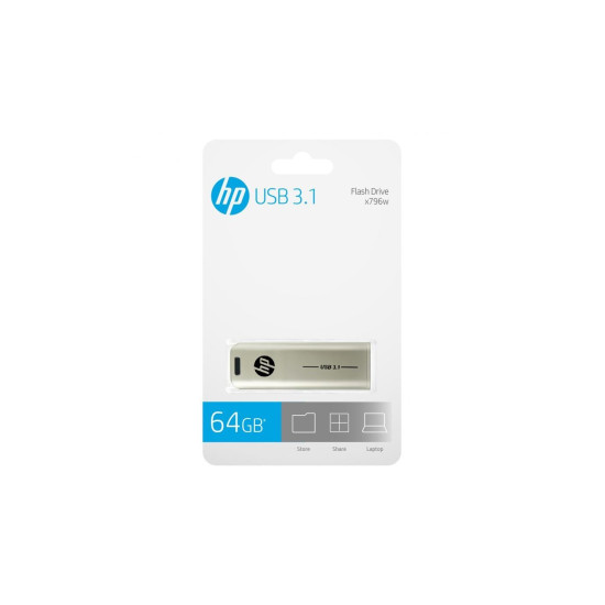 MEMORIA USB 3.1 HP 64GB X796W Memorias usb MEMORIA USB 3.1 HP 64GB X796W Memorias usb
