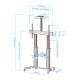 SOPORTE SUELO TV TOOQ FS20300M - B 60 PULGADAS - 100 PULGADAS Soportes monitores  tv