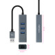 HUB NANOCABLE 4 EN 1 USB Cables de red