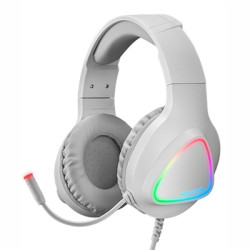 AURICULARES MARS GAMING MH222 RGB BLANCO