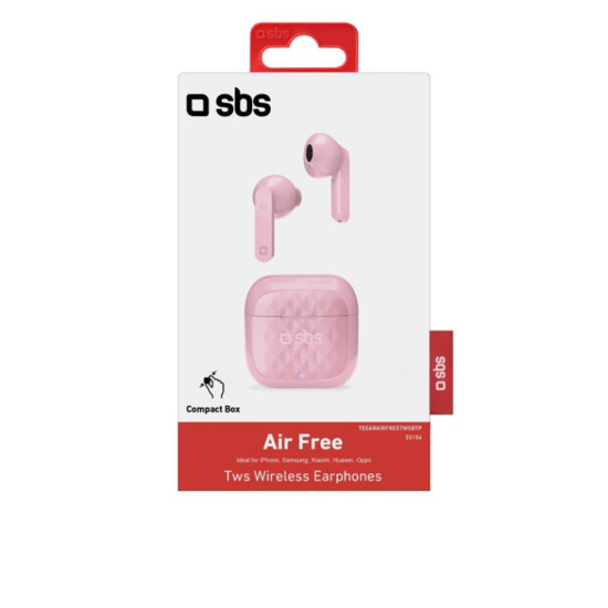 AURICULARES INALAMBRICOS MAGNETICOS SBS TEEARAIRFREETWSBTP ROSA Auriculares AURICULARES INALAMBRICOS MAGNETICOS SBS TEEARAIRFREETWSBTP ROSA Auriculares