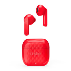 AURICULARES INALAMBRICOS MAGNETICOS SBS TEEARAIRFREETWSBTR ROJO