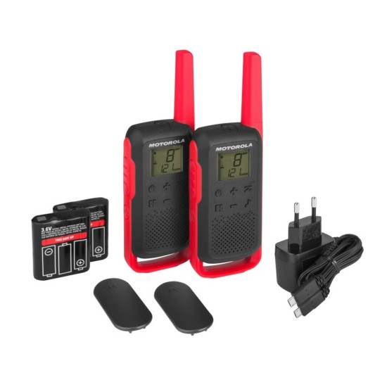 WALKIE TALKIE MOTOROLA T62 ROJO DUO Walkie talkies