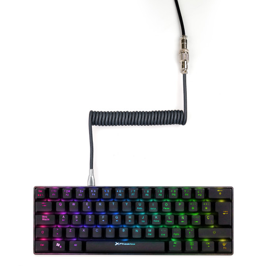 PHOENIX KIORU CABLE AVIADOR EN ESPIRAL Cables gaming PHOENIX KIORU CABLE AVIADOR EN ESPIRAL Cables gaming